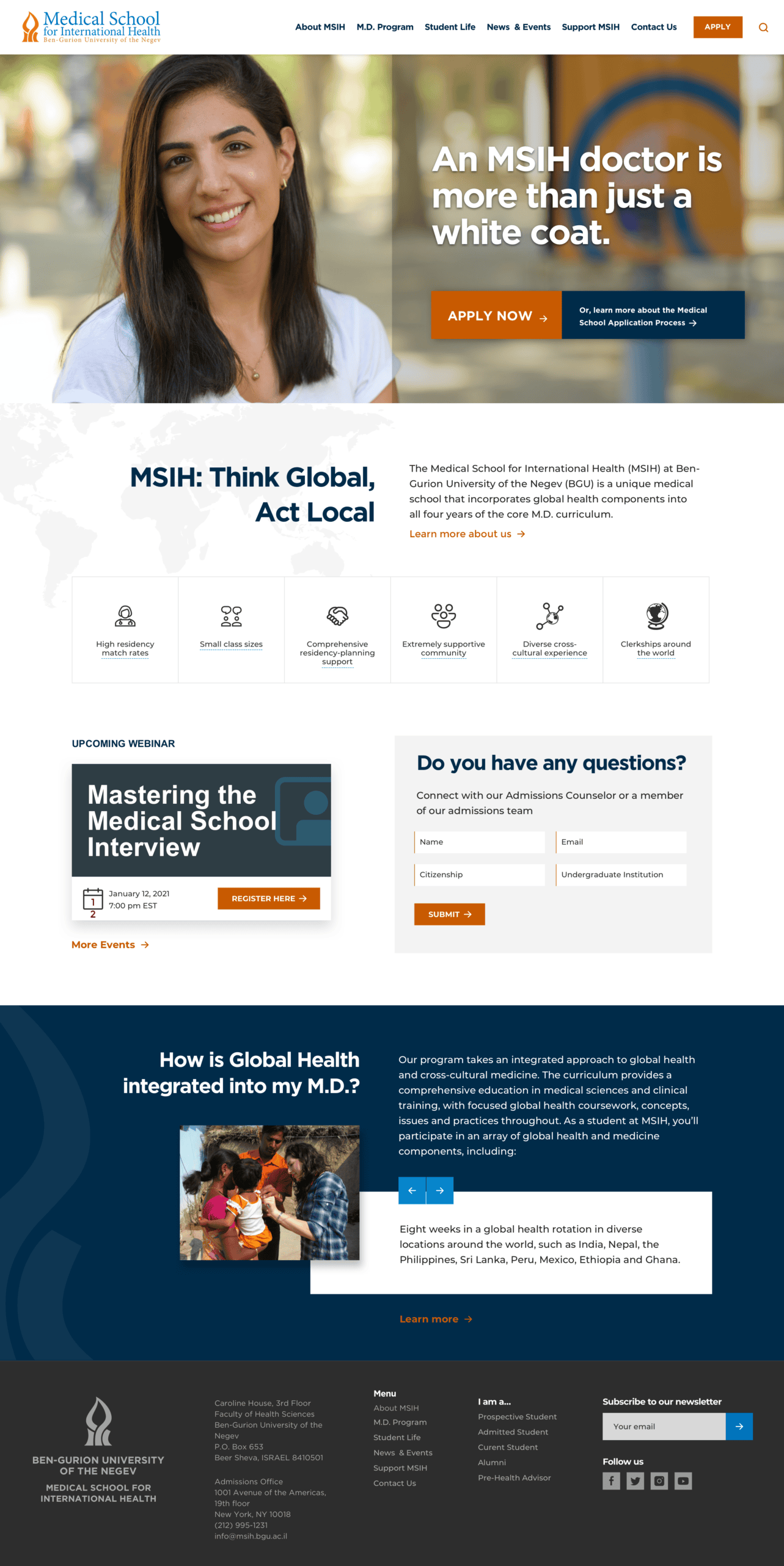 Redesigned architecture and branding for an international medical school u2014 gallery image 2