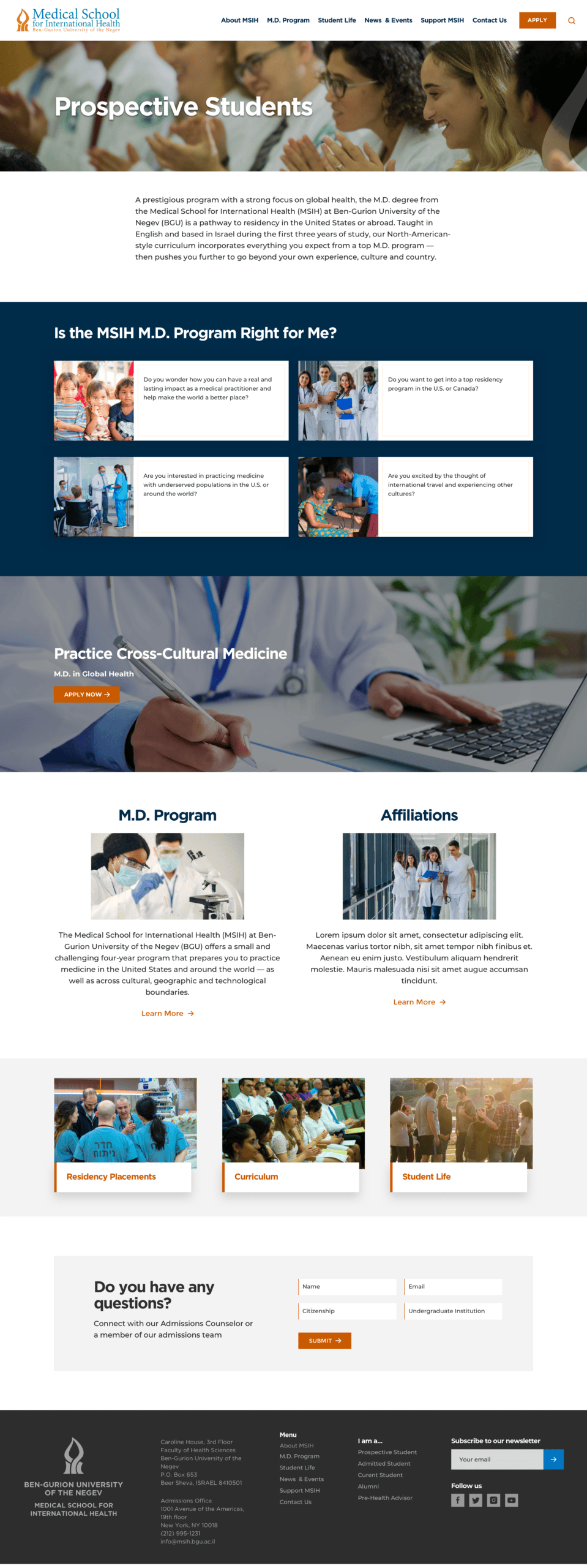 Redesigned architecture and branding for an international medical school u2014 gallery image 4