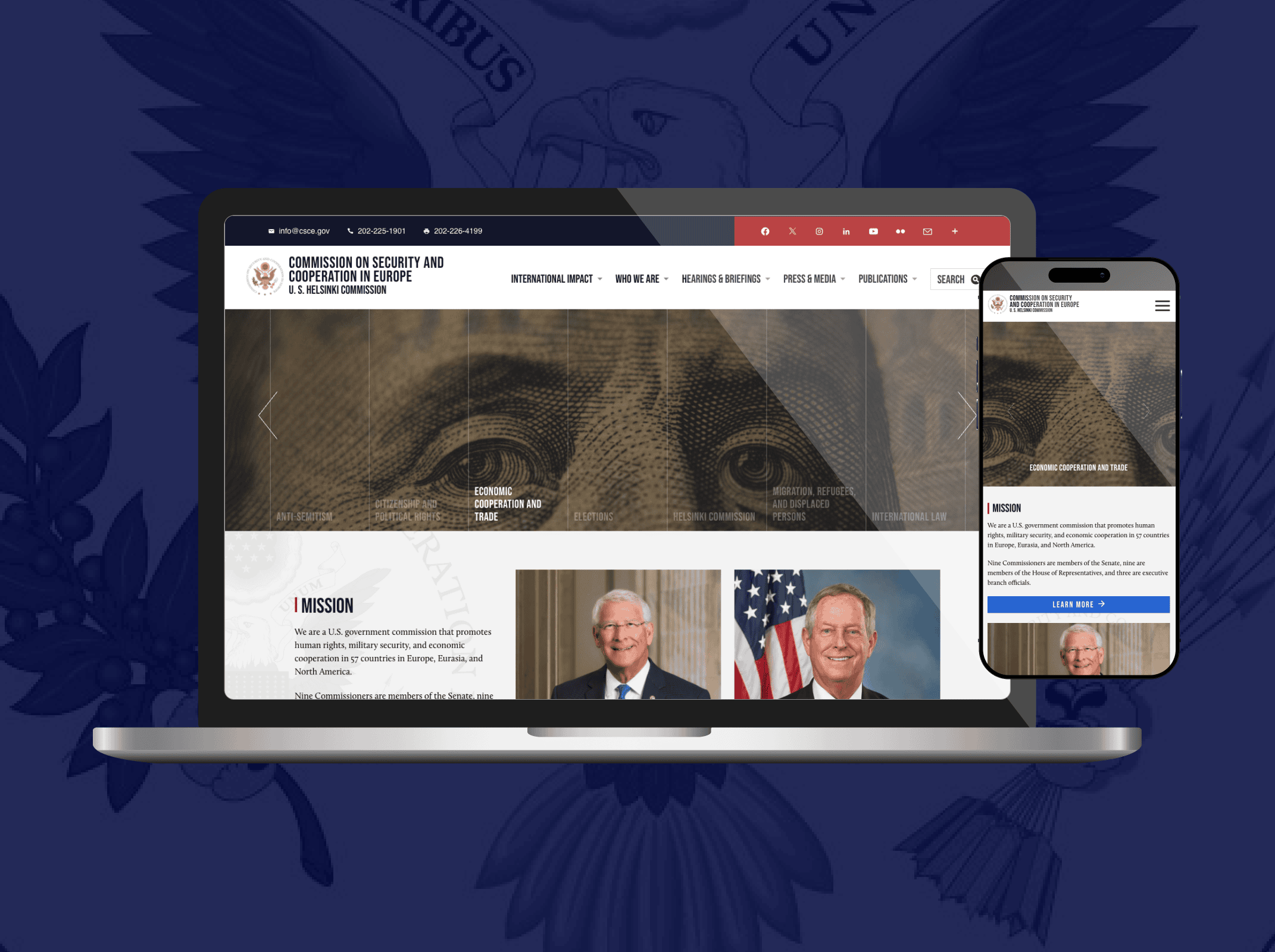 UX refresh for a bipartisan congressional commission