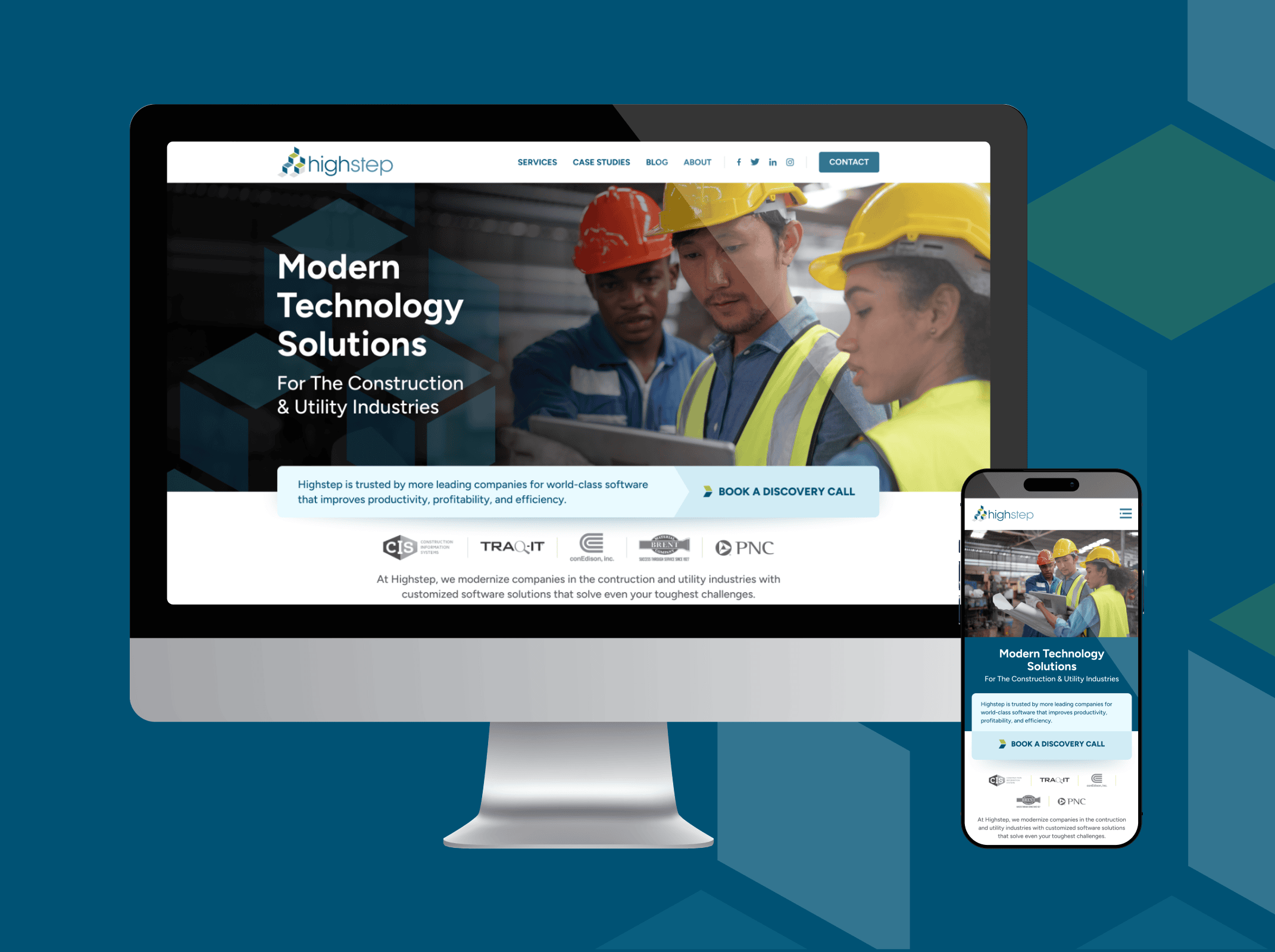 Full website redesign for a technology company