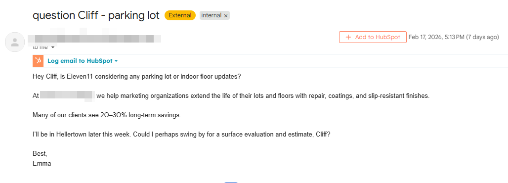 Someone Just Tried to Sell Us Parking Lot Resurfacing. We Don’t Have a Parking Lot.