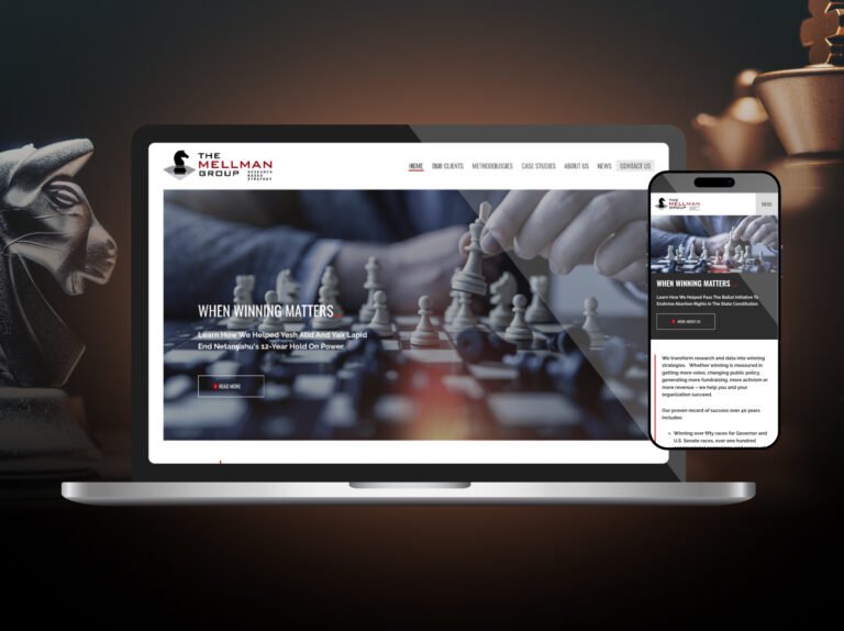 Political advocacy site and full agency website redesign
